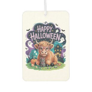 Désodorisant Pour Voiture Vache Highland Mignonne d'Halloween (2)
