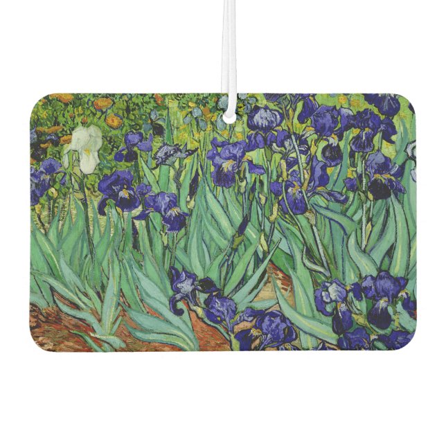 Désodorisant Pour Voiture Van Gogh Irises à St. Remy, violet (Devant)