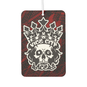 Désodorisant Pour Voiture VCOG "King Skull" Logo Voiture Air Freshener