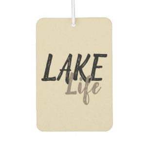 Désodorisant Pour Voiture VIE DU LAC nautique typographique  