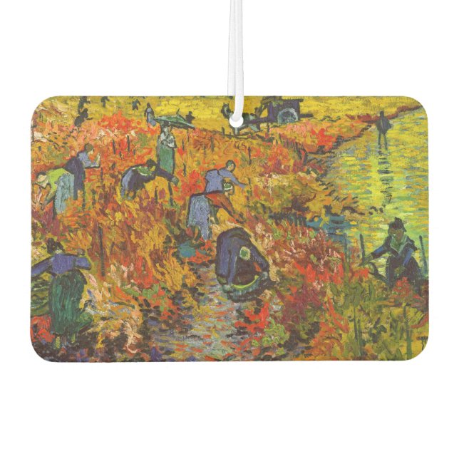 Désodorisant Pour Voiture Vincent van Gogh - Le vignoble rouge (Devant)