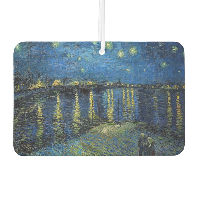 Désodorisant Pour Voiture Vincent van Gogh - Nuit étoilée sur le Rhône (Devant)