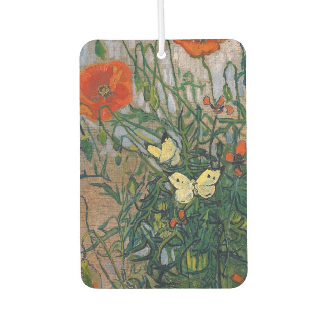 Désodorisant Pour Voiture Vincent van Gogh - Papillons et papillons (Devant)
