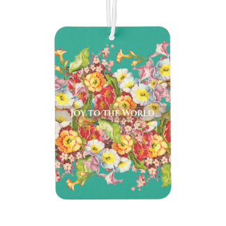 Désodorisant Pour Voiture Vintage Art Floral Motif Fleurs de printemps Primr