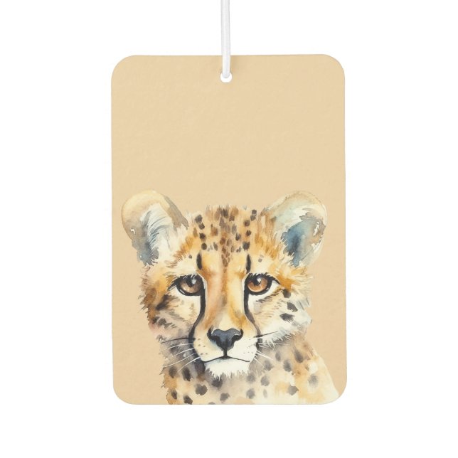 Désodorisant Pour Voiture Visage de Cheetah (Devant)