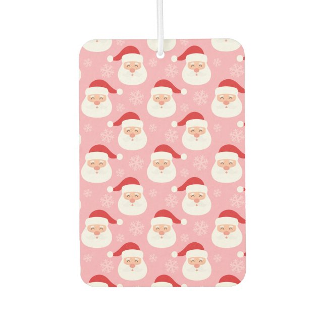 Désodorisant Pour Voiture Visages de Père Noël enjoués (Devant)