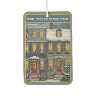 Désodorisant Pour Voiture Vœux chaleureux de notre maison à la vôtre