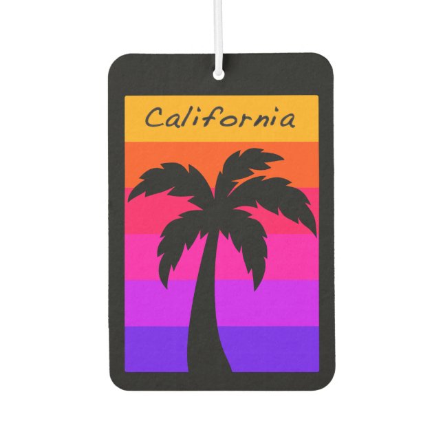 Désodorisant Pour Voiture Voiture Air Freshener California Palm Tree Sunset (Devant)