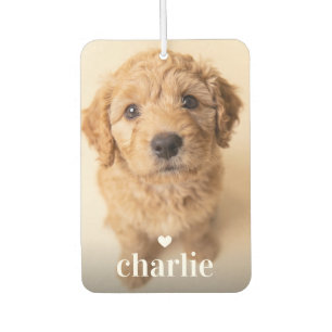 Désodorisant Pour Voiture Voiture personnalisée avec 2 photos de chien