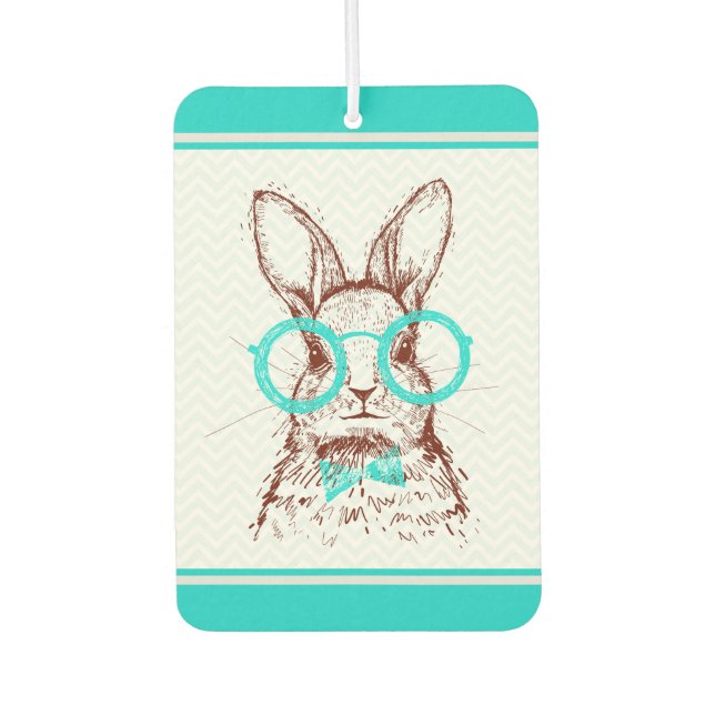Désodorisant Pour Voiture Volet de Pâques Turquoise Hipster | Vacances (Devant)