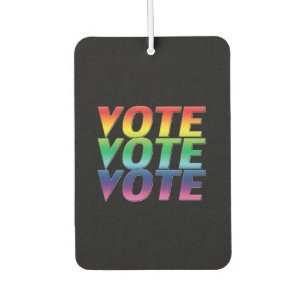 Désodorisant Pour Voiture "vote" - Black Pride rainbow lgbtq