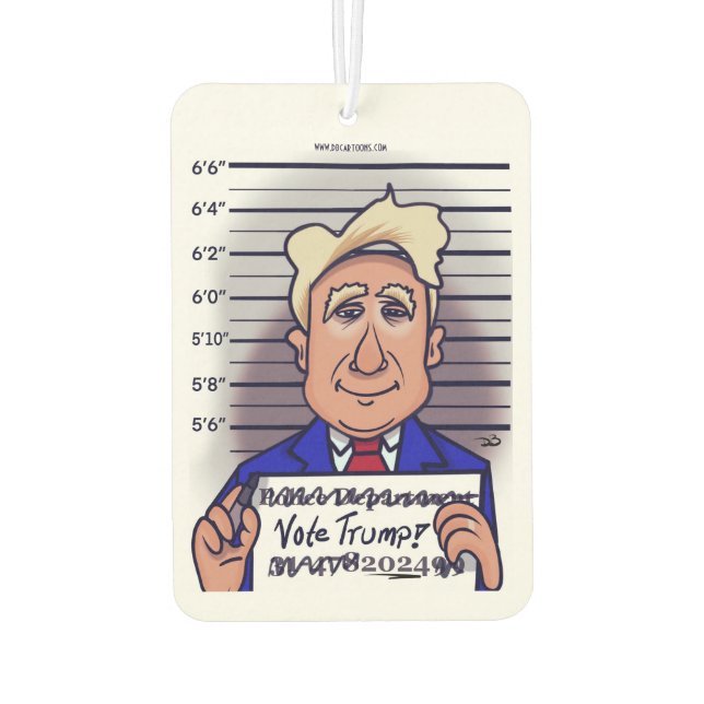 Désodorisant Pour Voiture Voter Trump Car Air Freshener (Dos)