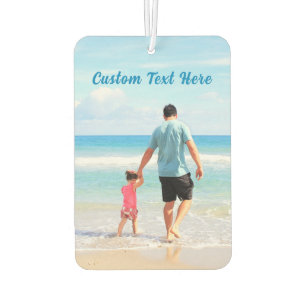 Désodorisant Pour Voiture Votre Air Freshener Photo avec texte personnalisé