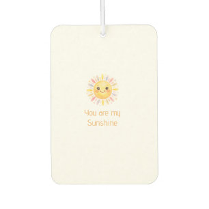 Désodorisant Pour Voiture vous êtes mon soleil jaune orange rayons de soleil