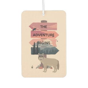 Désodorisant Pour Voiture Voyage Aventure Début Voyage Poster sauvage