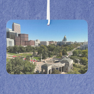 Désodorisant Pour Voiture Vue panoramique de Denver Colorado Capitol Buildin