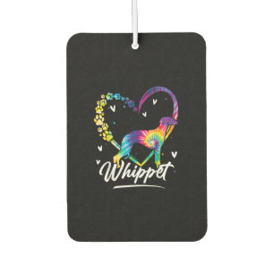 Désodorisant Pour Voiture Whippet Tie Dye Amoureux des chiens Rainbow Gift T