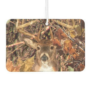 Désodorisant Pour Voiture White Tail Deer Head Fall Energy Spiré sur un