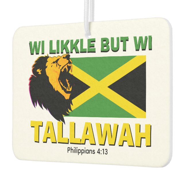 Désodorisant Pour Voiture WI LIKLE MAIS WI TALLAWAH Jamaïque (Gauche)
