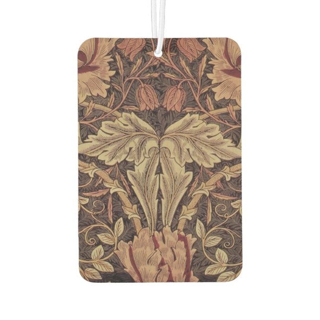 Désodorisant Pour Voiture William Morris Honeysuckle Classic English Art (Dos)