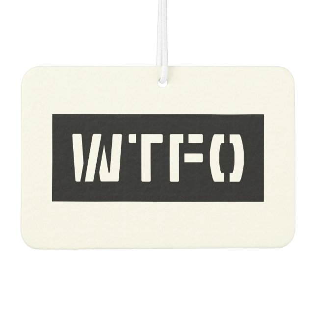 DÉSODORISANT POUR VOITURE WTFO (Devant)