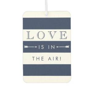 Désodorisant Pour Voiture Y'a de l'amour dans l'air Marine & Cream Weddin