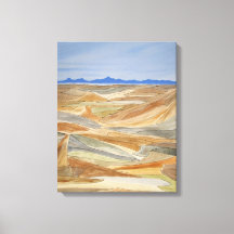 Desolate Regions Watercolor Line Art Print