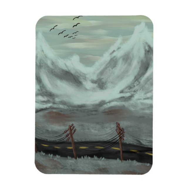 Desolate Road Magnet (Vertical)