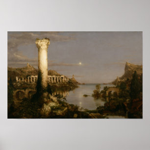 Desolation (1836) — Thomas Cole Empire Ruins Poster