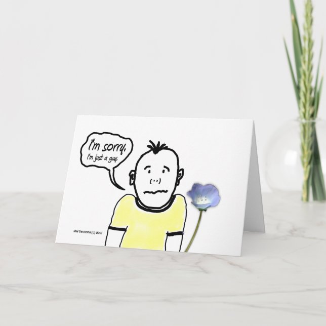 Désolé - Cartoon Guy - Carte (Devant)