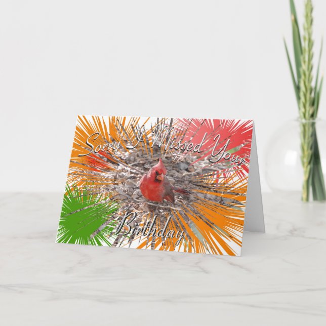 Désolé D'Avoir Manqué Votre Carte Anniversaire (Devant)