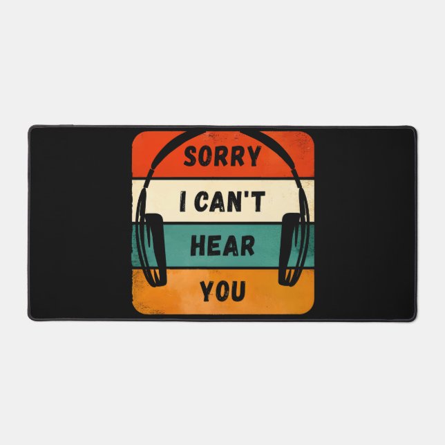 Désolé de ne pas vous entendre - Casques Retro (Recto)