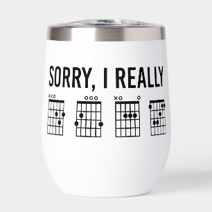 Désolé, Je Vraiment DGAF Guitar Chords Drôle Perso