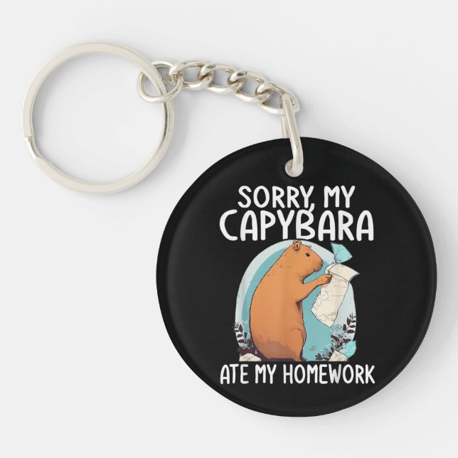 Désolé, mon capybara a mangé mes devoirs, drôle (Devant)