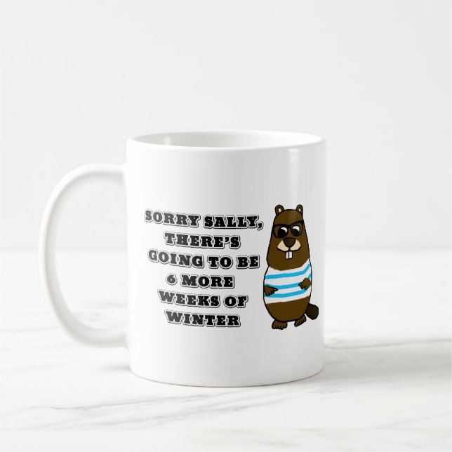 Désolé Sally, 6 semaines de plus de Mug de café d' (Gauche)