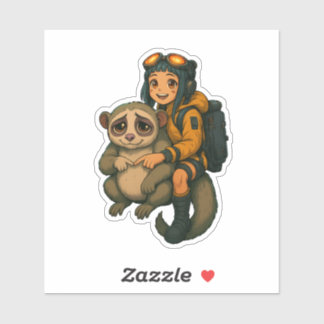 Désolé Slowlorris & Waifu Cyberpunk Sticker SRYcoi