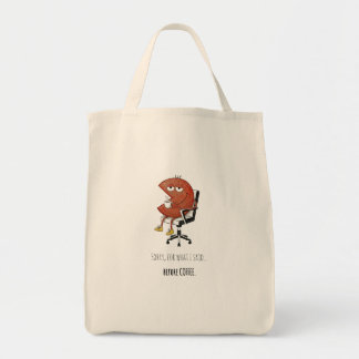 Désolée pour ce que j'ai dit Sac cabas en toile po