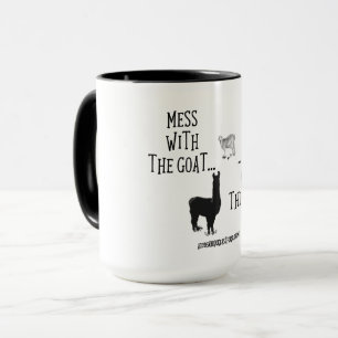 Désordre avec la tasse de classique de chèvre