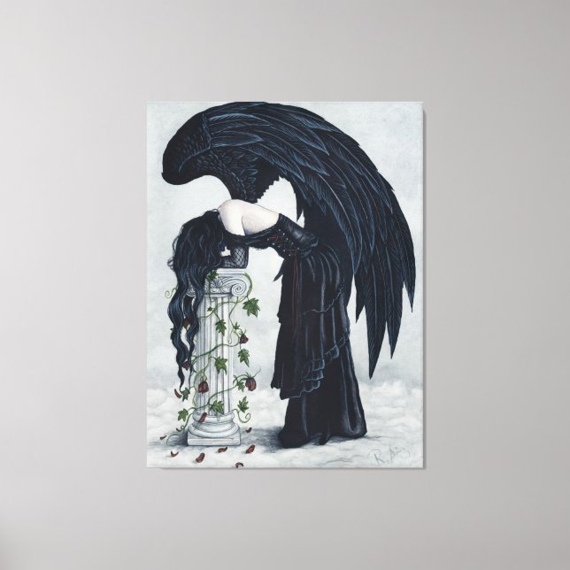 Despair Gothic Angel Sad Canvas Print (Front)