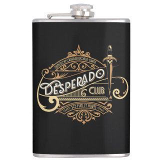 Desperado Club Logo Dungeon Crawler World: Earth Hip Flask