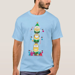 Despicable Me   Christmas Minion Pyramid T-Shirt