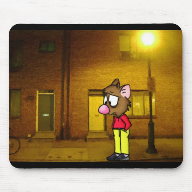 Despondent Mouse Mousepad (Front)