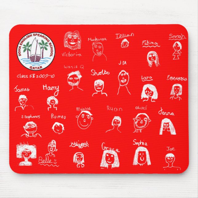 DESS Class 5B children's faces Mouse Pad (Front)