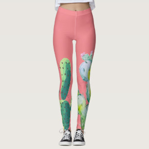 Desser succulent Cactus de Bohême de Leggings pour