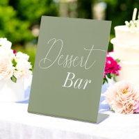 Dessert Bar Sage Green Wedding
