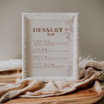 Dessert Bar Wedding Sign<br><div class="desc">Dessert Bar sign are characterized by a boho style with floral artwork and neutral earthy and beige colors.</div>