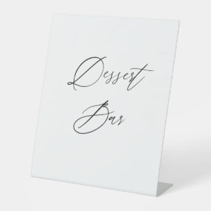 Dessert Bar Wedding Sign Sweet Table top