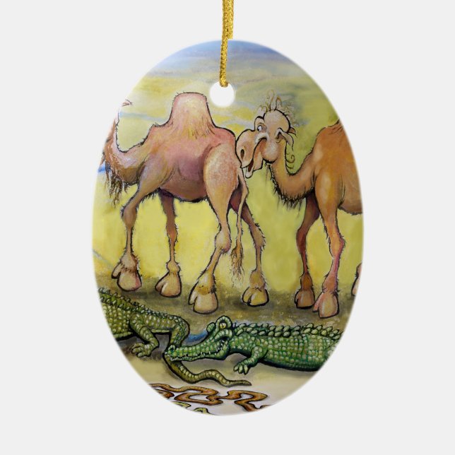 Dessert Beasts Ceramic Ornament (Front)