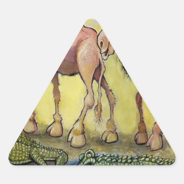 Dessert Beasts Triangle Sticker (Front)