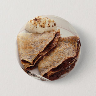 Dessert Crepes 2 Inch Round Button